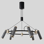 Люстра круглая с 9-ю цилиндрическими плафонами на магнитном креплении Bronze Concert варинант исполнения - 1 | Loft Concept в Нижнем Новгороде