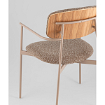 Стул Doe с подклокотниками коричневый варинант исполнения - 3 | Loft Concept в Нижнем Новгороде