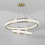 Люстра с 2-мя кольцами из натурального камня с регулируемыми плафонами Durability of Stone варинант исполнения - 4 | Loft Concept в Нижнем Новгороде