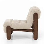 Кресло с деревянным каркасом и обивкой из ткани букле Medieval Furniture варинант исполнения - 1 | Loft Concept в Нижнем Новгороде