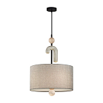 Люстра с серым тканевым плафоном Flourish варинант исполнения - 2 | Loft Concept в Нижнем Новгороде