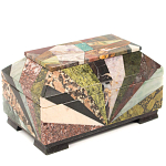 Шкатулка из натурального камня змеевик Stone Casket варинант исполнения - 2 | Loft Concept в Нижнем Новгороде