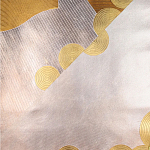 Обои ручная роспись в стиле Арт-деко Namban Colourway SC-290 on Deep Rich Gold gilded paper варинант исполнения - 2 | Loft Concept в Нижнем Новгороде