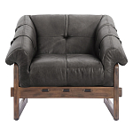 Кресло Duncan винтажная черная кожа варинант исполнения - 1 | Loft Concept в Нижнем Новгороде