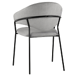 Серый стул с обивкой из искусственной замши Alexis варинант исполнения - 5 | Loft Concept в Нижнем Новгороде