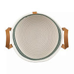 Корзина для хранения с ручками плетеная Interlacement Green  варинант исполнения - 1 | Loft Concept в Нижнем Новгороде