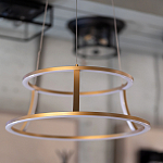Люстра золотого цвета с 2-мя светодиодными кольцами Eurofase варинант исполнения - 7 | Loft Concept в Нижнем Новгороде