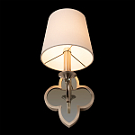 Бра с белым текстильным абажуром и фигурным основанием с зеркальной вставкой Vitorino варинант исполнения - 23 | Loft Concept в Нижнем Новгороде