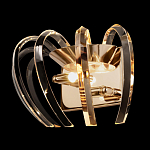 Бра золотого цвета с изогнутыми хрустальными элементами Radiant Ribbons варинант исполнения - 3 | Loft Concept в Нижнем Новгороде