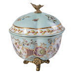 Шкатулка голубого цвета с цветочными орнаментами Blue Garden варинант исполнения - 2 | Loft Concept в Нижнем Новгороде