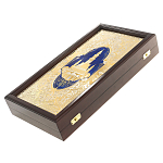 Нарды настольные из натурального камня лазурит и долерит Backgammon from Stone варинант исполнения - 13 | Loft Concept в Нижнем Новгороде