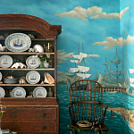 Обои ручная роспись Nantucket Crossing Brandt colourway on scenic paper варинант исполнения - 1 | Loft Concept в Нижнем Новгороде