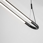 Светодиодная люстра Black LED Circle and Oval Lamp варинант исполнения - 4 | Loft Concept в Нижнем Новгороде