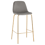 Барный стул на золотистых ножках VENDRAMIN Grey варинант исполнения - 1 | Loft Concept в Нижнем Новгороде