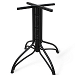 Стол обеденный с круглой столешницей из керамики на четырех черных ножках Sand Ceramics варинант исполнения - 5 | Loft Concept в Нижнем Новгороде