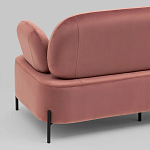 Диван в велюровой обивке цвета пыльная роза COLOR BLOCK варинант исполнения - 7 | Loft Concept в Нижнем Новгороде