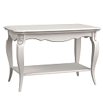 Стол журнальный белый из массива бука с полкой в стиле прованс White Provence варинант исполнения - 1 | Loft Concept в Нижнем Новгороде