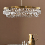 Люстра круглая с подвесками в форме стеклянных капель Glass Rain варинант исполнения - 3 | Loft Concept в Нижнем Новгороде