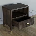 Прикроватная тумбочка с полкой Elsa Dreams Walnut  варинант исполнения - 2 | Loft Concept в Нижнем Новгороде