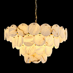 Люстра подвесная четырехъярусная с подвесками в форме дисков Cryptocrystalline Stone варинант исполнения - 2 | Loft Concept в Нижнем Новгороде