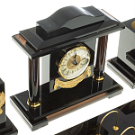 Настольный письменный набор с часами из природного камня обсидиана National Еmblem варинант исполнения - 4 | Loft Concept в Нижнем Новгороде