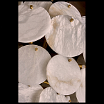 Люстра трехъярусная с подвесками из округлых элементов Cryptocrystalline Stone варинант исполнения - 3 | Loft Concept в Нижнем Новгороде