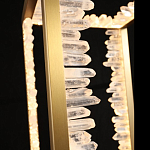 Настольная лампа прямоугольная с декоративными элементами в виде кристаллов Smooth Shine варинант исполнения - 3 | Loft Concept в Нижнем Новгороде