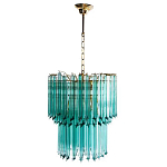 Дизайнерская люстра Blue Lagoon glass бирюзовое стекло  варинант исполнения - 2 | Loft Concept в Нижнем Новгороде