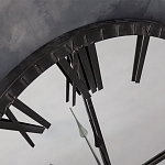Часы настенные зеркальные с чёрным металлическим циферблатом Mirror Tower Clock варинант исполнения - 2 | Loft Concept в Нижнем Новгороде