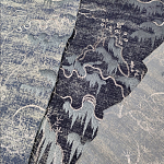 Мебельная ткань Вышивка серый цвет 130 см T2-39 варинант исполнения - 3 | Loft Concept в Нижнем Новгороде