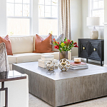 Тумба черная из дерева двухдверная Geometric Double Door Nightstand варинант исполнения - 6 | Loft Concept в Нижнем Новгороде