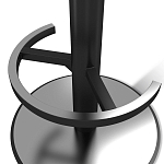 Барный стул вращающийся со спинкой и подлокотниками Douglas Rhombus Синий Велюр варинант исполнения - 4 | Loft Concept в Нижнем Новгороде