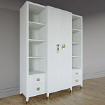 Большой шкаф с витриной Elsa Dreams White варинант исполнения - 1 | Loft Concept в Нижнем Новгороде