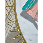 Журнальный столик с столешницей из мрамора на металлическом основании Table Vertical Planes варинант исполнения - 2 | Loft Concept в Нижнем Новгороде