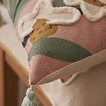 Подушка с цветочным принтом и кисточками Blooming Elegance Daisy варинант исполнения - 7 | Loft Concept в Нижнем Новгороде