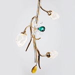 Подвесной светильник с хрустальными плафонами и декором Alvere Crystal Hanging Lamp варинант исполнения - 3 | Loft Concept в Нижнем Новгороде