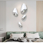 Абстрактная скульптура на стену в виде капли воды Water Outline варинант исполнения - 6 | Loft Concept в Нижнем Новгороде