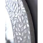 Зеркало круглое инкрустированное раковинами устриц Bone Inlay Dome Mirror White варинант исполнения - 6 | Loft Concept в Нижнем Новгороде