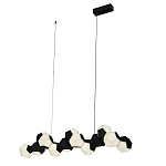 Люстра линейная с геометрическими черно-белыми плафонами Modestra варинант исполнения - 1 | Loft Concept в Нижнем Новгороде