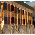 Люстра квадратная плетеная с бахромой Wicker Square Chandelier with Tassels варинант исполнения - 5 | Loft Concept в Нижнем Новгороде