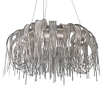 Люстра круглая подвесная с металлическими дугами и длинными цепочками 80 см Atlantis Chain варинант исполнения - 7 | Loft Concept в Нижнем Новгороде