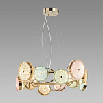 Люстра с плафонами из разноцветного стекла Glass Peonies варинант исполнения - 3 | Loft Concept в Нижнем Новгороде