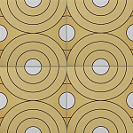 Дизайнерская плитка с узором Диски варинант исполнения - 1 | Loft Concept в Нижнем Новгороде