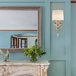 Бра с цветочным основанием и тканевым абажуром Tugella Flower Lamp варинант исполнения - 5 | Loft Concept в Нижнем Новгороде