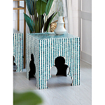 Приставной столик с инкрустацией раковинами устриц Bone Inlay варинант исполнения - 4 | Loft Concept в Нижнем Новгороде