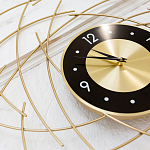 Часы настенные из металла с чёрным циферблатом Current Time варинант исполнения - 2 | Loft Concept в Нижнем Новгороде