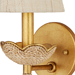 Бра из кованого железа с отделкой плетеной веревкой и сусальным золотом Parisian Style варинант исполнения - 2 | Loft Concept в Нижнем Новгороде