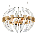 Люстра круглая с прозрачными элементами в форме полумесяца Crystal Crescent варинант исполнения - 2 | Loft Concept в Нижнем Новгороде