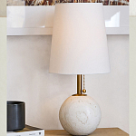 Настольная лампа на круглом основании из натурального камня Bartolomeo варинант исполнения - 4 | Loft Concept в Нижнем Новгороде