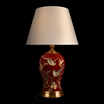 Настольная лампа бордовая с изображением птиц Slip Away варинант исполнения - 2 | Loft Concept в Нижнем Новгороде